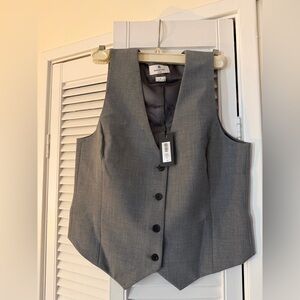 Aritzia Heather Dark Gray Vest